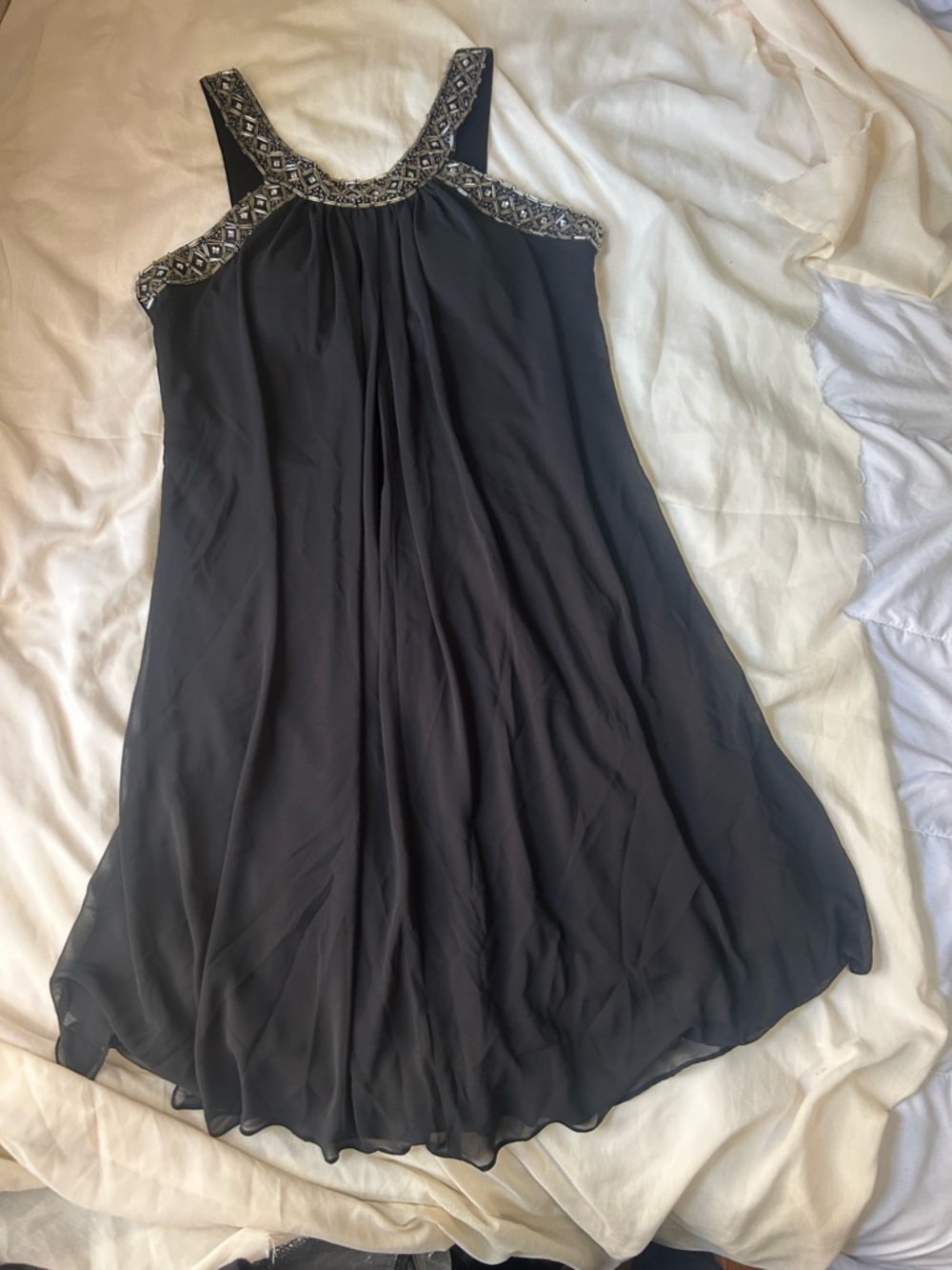 Scarlett Nite 16 WP Woman Formal Dress sleeveless Beaded neck Y2k Vintage EUC